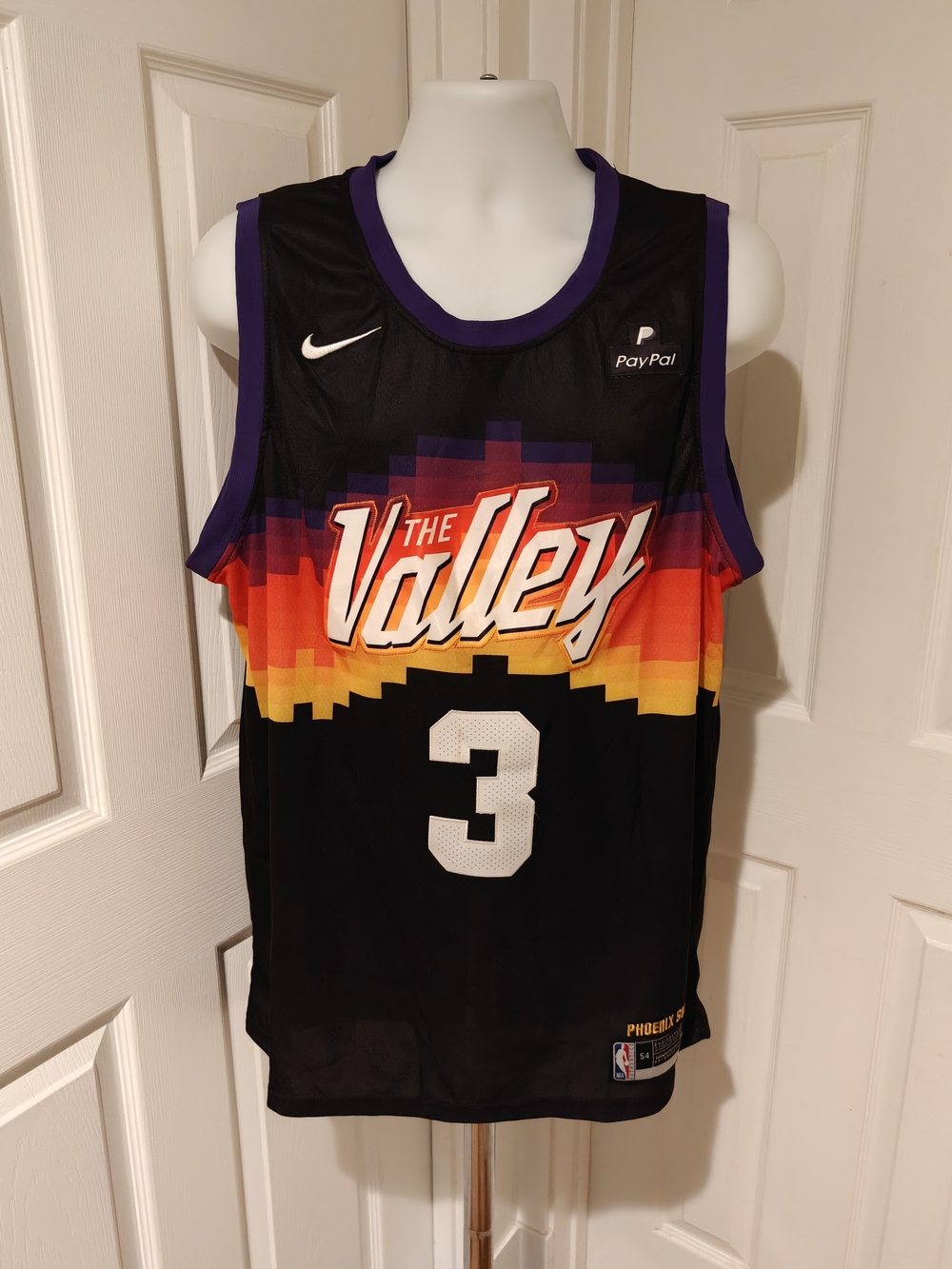 Nike DRI-FIT NBA Phoenix Suns Chris Paul #3 The Valley Jersey Black Size 54 XXL